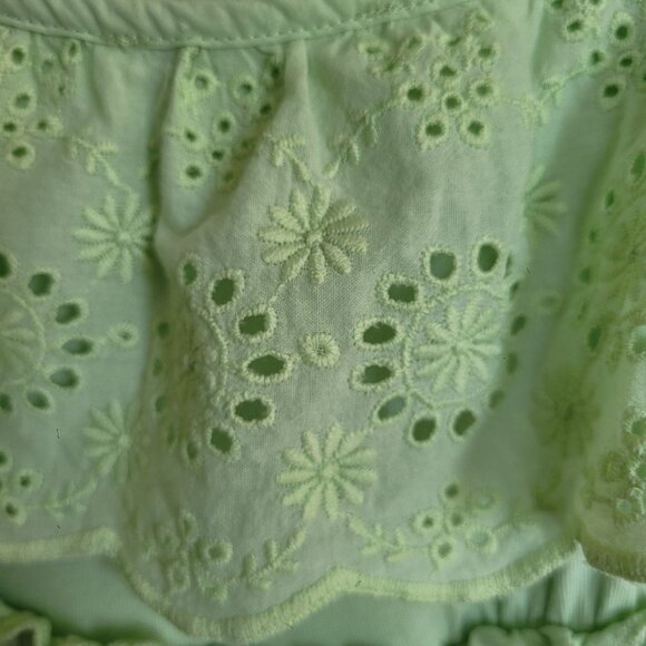 Zara pistachio sleeveless ruffled romantic cottagecore maxidress size S EUC - Picture 4 of 11